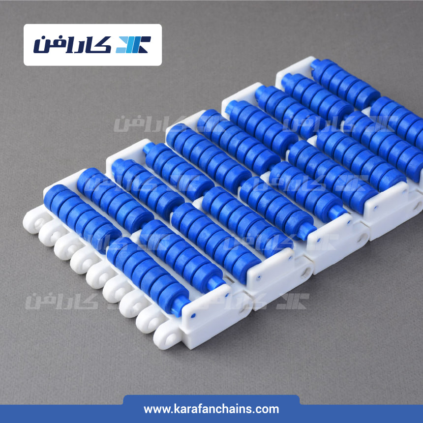 تسمه مدولار حرکت مستقیم گام ۲ اینچ سنگین کار سطح غلطک دار بدون گذر (فلت)
