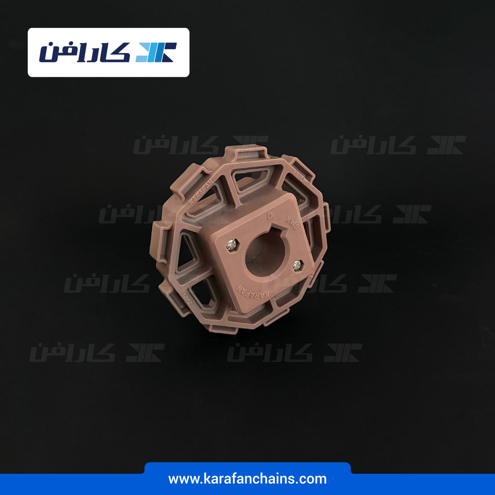 چرخ زنجیر تسمه مدولار حرکت مستقیم گام ۱.۵ اینچ ۹ دندانه قطر ۳۰ میلی متر یک تکه